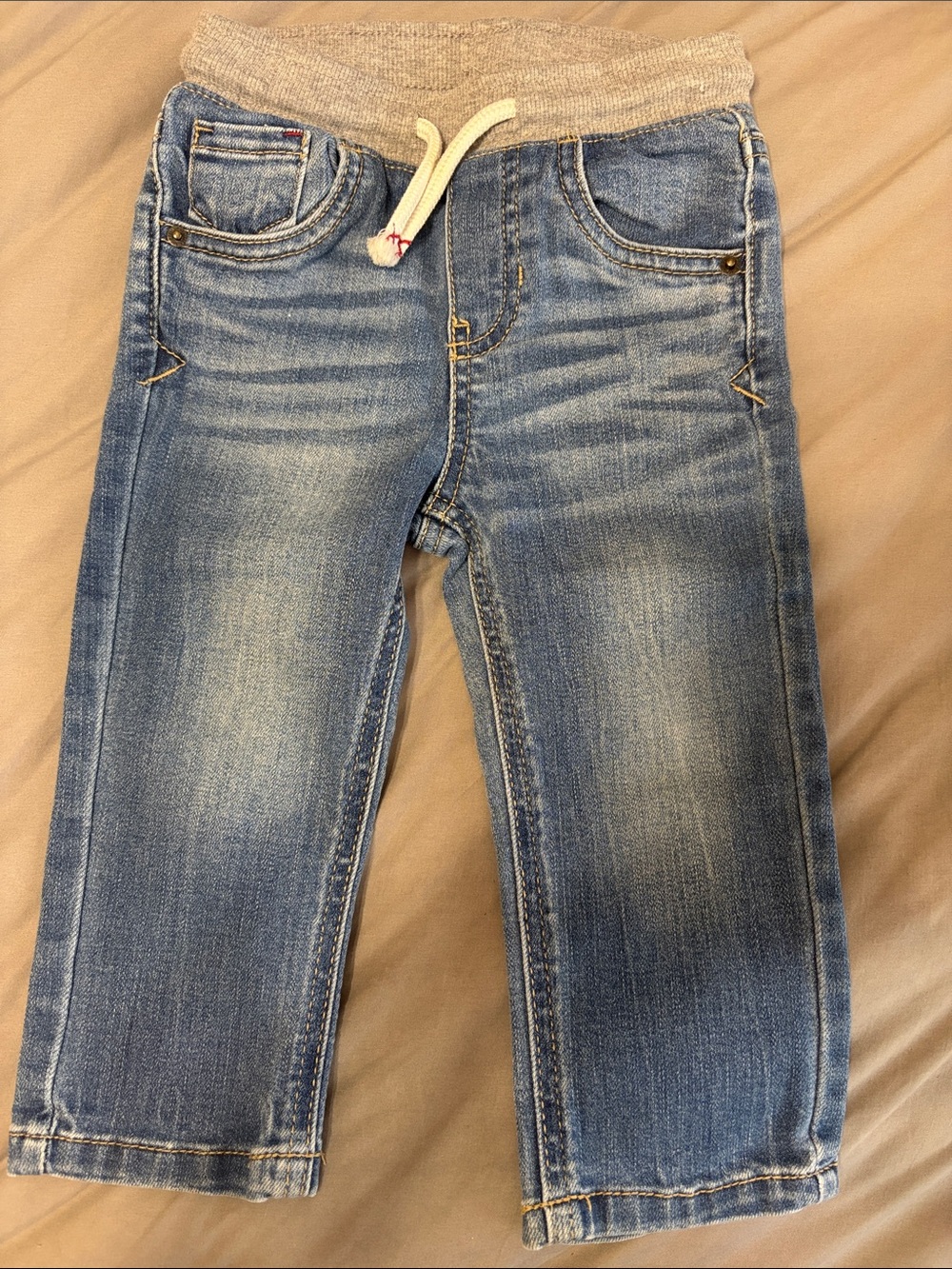 Cat & Jack Light Blue Pull-On Knit Waist Jeans